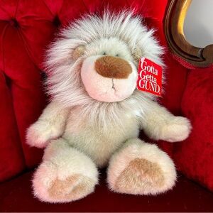 Gund Cream and Brown Stuffed Lion